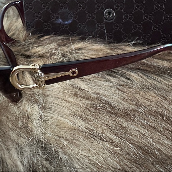 GUCCI GG3714 Women’s Eyeglasses Frames GH3714 ODO Tropical Burgundy 54mm 120 RX - Picture 6 of 8